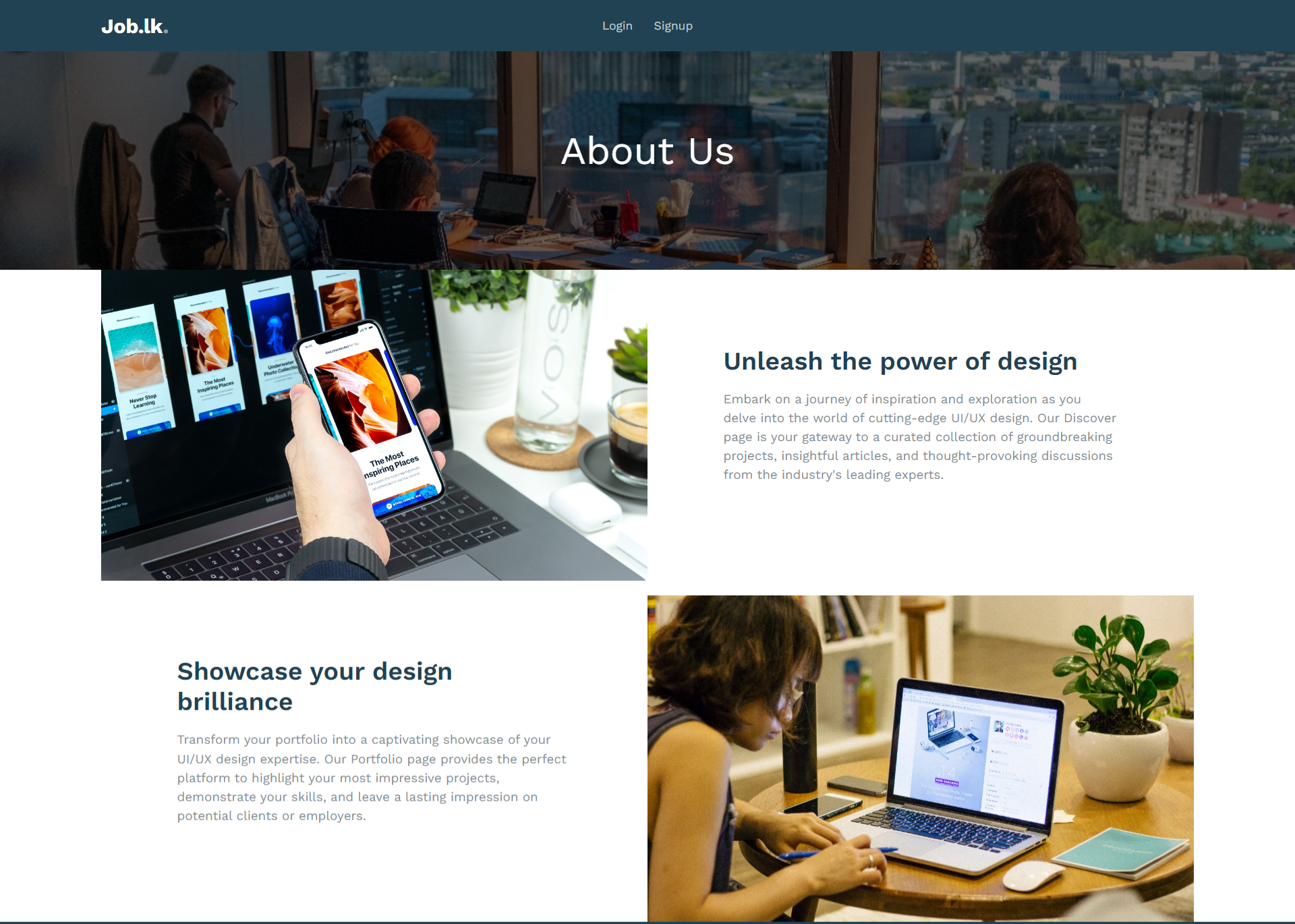 JOB.LK website preview image